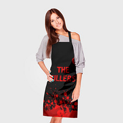 Фартук кулинарный The Killers - red gradient посередине, цвет: 3D-принт — фото 2