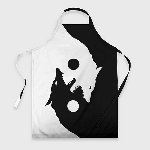 Фартук Black and white wolfs / 3D-принт – фото 1