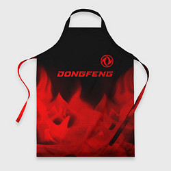 Фартук кулинарный Dongfeng - red gradient посередине, цвет: 3D-принт