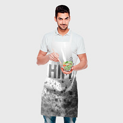 Фартук кулинарный HIM - white gradient посередине, цвет: 3D-принт — фото 2