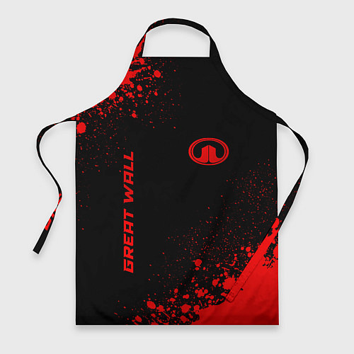 Фартук Great Wall - red gradient вертикально / 3D-принт – фото 1