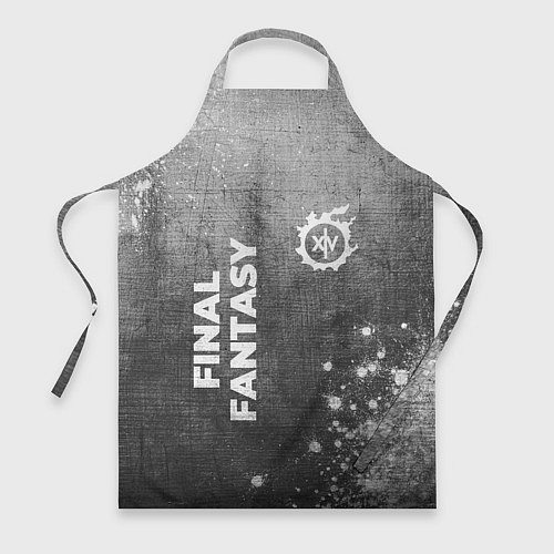 Фартук Final Fantasy - grey gradient вертикально / 3D-принт – фото 1