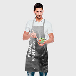 Фартук кулинарный Final Fantasy - grey gradient вертикально, цвет: 3D-принт — фото 2