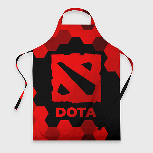 Фартук Dota - red gradient / 3D-принт – фото 1