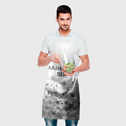 Фартук кулинарный Rainbow Six - white gradient посередине, цвет: 3D-принт — фото 2