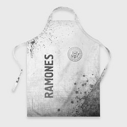 Фартук кулинарный Ramones - white gradient вертикально, цвет: 3D-принт