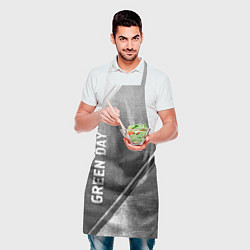 Фартук кулинарный Green Day - grey gradient вертикально, цвет: 3D-принт — фото 2