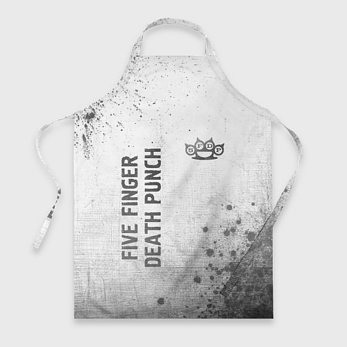 Фартук Five Finger Death Punch - white gradient вертикаль / 3D-принт – фото 1