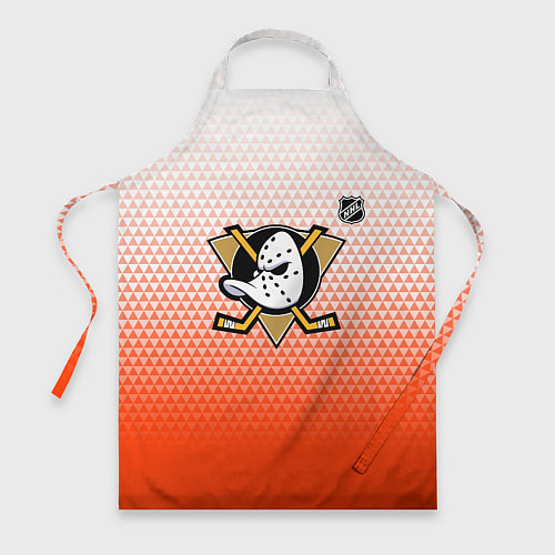 Фартук Анахайм Дакс - оранжевая геометрия / 3D-принт – фото 1
