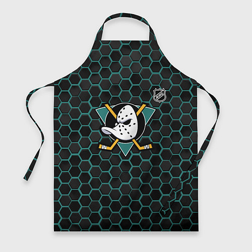 Фартук Анахайм Дакс - черные соты / 3D-принт – фото 1