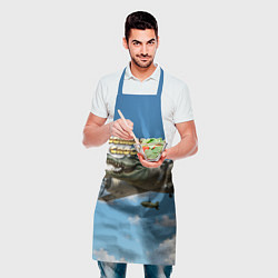 Фартук кулинарный Bombardino Crocodillo мем, цвет: 3D-принт — фото 2
