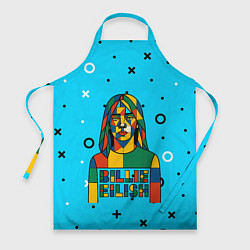 Фартук Билли Айлиш из разноцветной мозаики