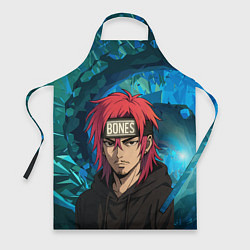 Фартук кулинарный Bones аниме, цвет: 3D-принт
