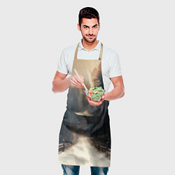 Фартук кулинарный Дорога к Японскому храму, цвет: 3D-принт — фото 2