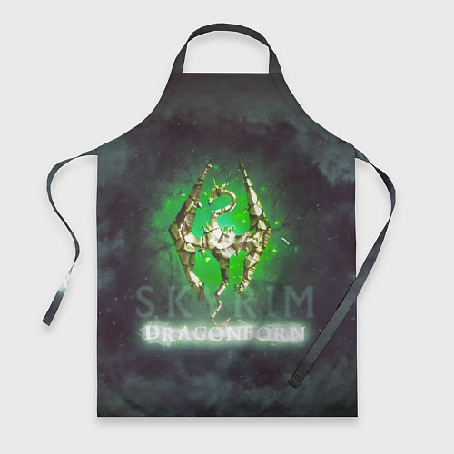 Фартук Skyrim gold logo Dragonborn / 3D-принт – фото 1