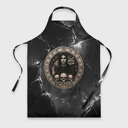 Фартук Bones с лисой - готика / 3D-принт – фото 1