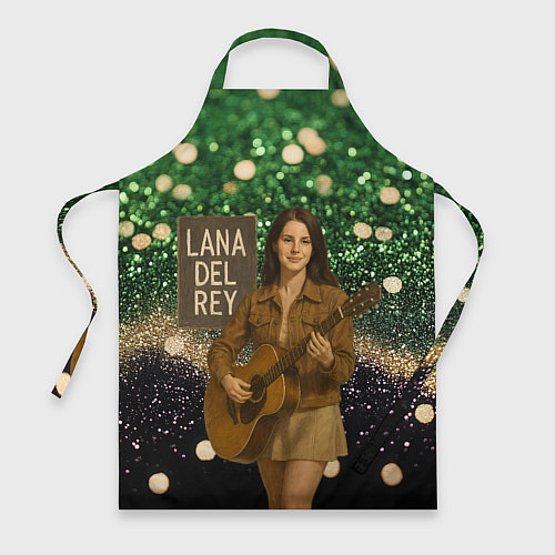 Фартук Lana Del Rey играет на гитаре / 3D-принт – фото 1