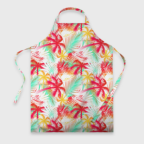 Фартук Palm red yellow / 3D-принт – фото 1
