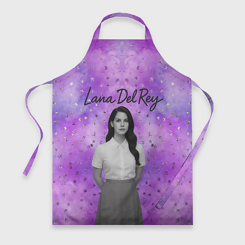 Фартук Lana Del Rey в черно-белом / 3D-принт – фото 1