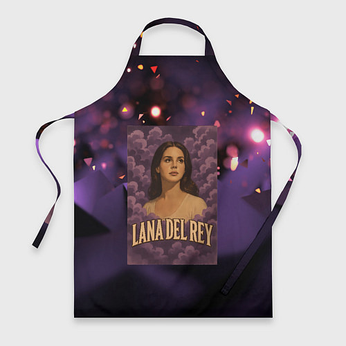 Фартук Lana Del Rey в фиолетовых облаках / 3D-принт – фото 1