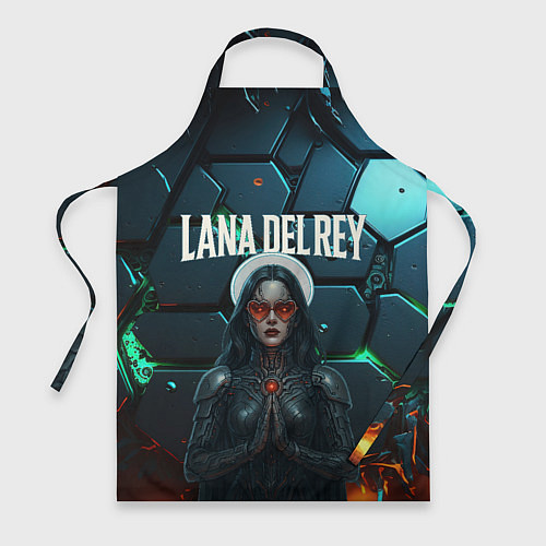 Фартук Lana Del Rey в стиле киберпанка / 3D-принт – фото 1