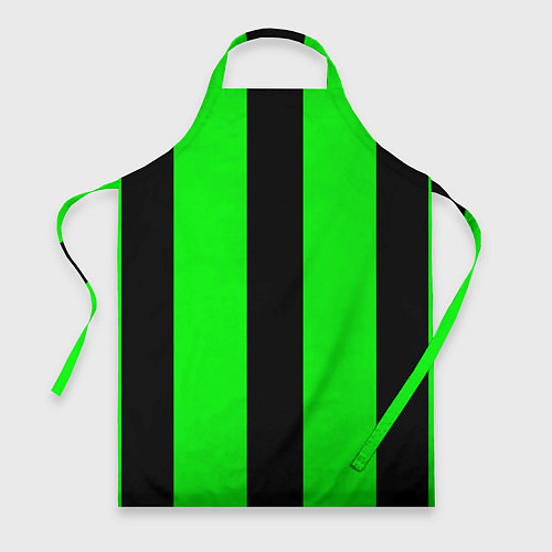 Фартук Color green black line / 3D-принт – фото 1