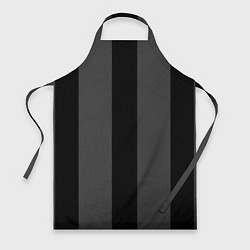 Фартук кулинарный Color black grey line, цвет: 3D-принт
