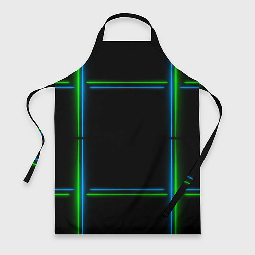 Фартук Neon green light blue / 3D-принт – фото 1
