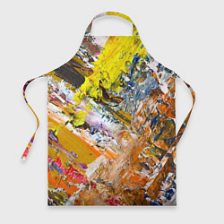 Фартук кулинарный Живая Абстракция: Поток Цветов и Форм в Постоянном, цвет: 3D-принт
