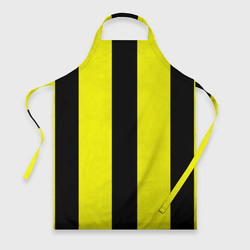 Фартук Color yellow black line / 3D-принт – фото 1