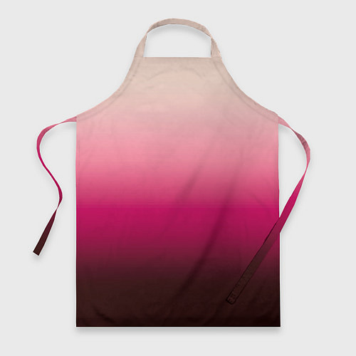 Фартук Градиент transcendent pink омбре / 3D-принт – фото 1