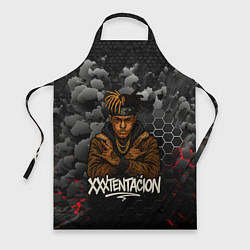 Фартук кулинарный XXXTentacion со скрещенными руками, цвет: 3D-принт