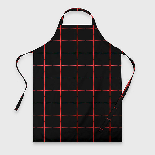 Фартук Color black red crosses / 3D-принт – фото 1