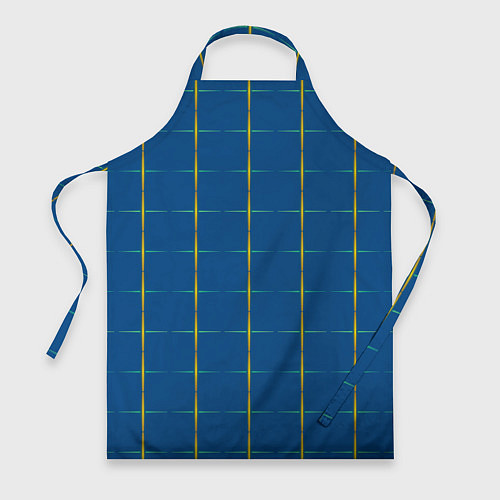 Фартук Color blue yellow cross / 3D-принт – фото 1