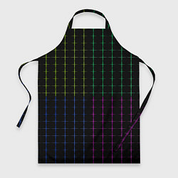 Фартук Color black multicolored stripes