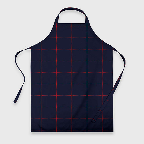Фартук Color dark blue red crosses / 3D-принт – фото 1