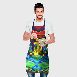 Фартук кулинарный Doom hyper monster, цвет: 3D-принт — фото 2
