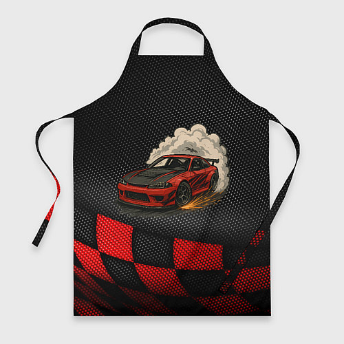 Фартук Дрифт авто с облаком дыма / 3D-принт – фото 1