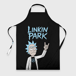 Фартук кулинарный Linkin Park и Рик рокер двухсторонняя, цвет: 3D-принт