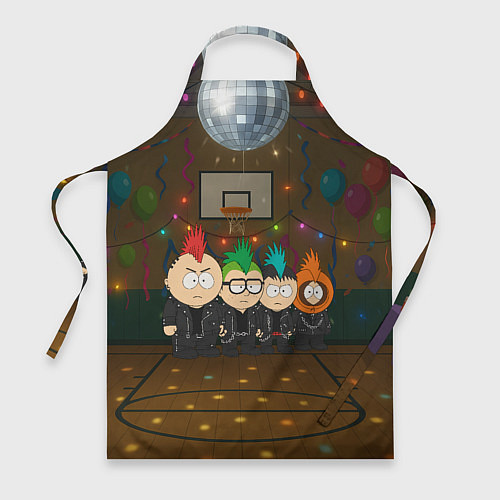 Фартук Южный парк панки на школьной дискотеке / 3D-принт – фото 1