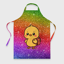 Фартук Цыпленок школьник с рюкзаком