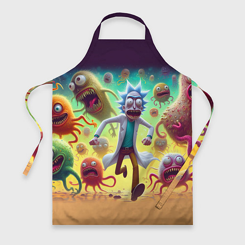 Фартук Рик Санчес убегает от монстров / 3D-принт – фото 1