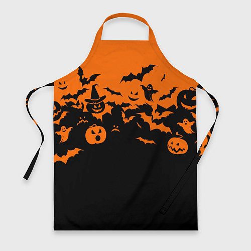 Фартук Хэллоуин тыквы и призраки / 3D-принт – фото 1