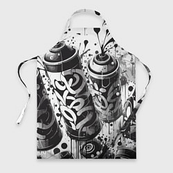 Фартук Баллончики с краской - граффити