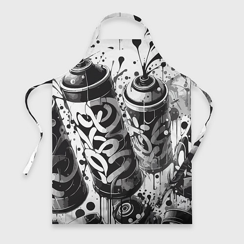 Фартук Баллончики с краской - граффити / 3D-принт – фото 1