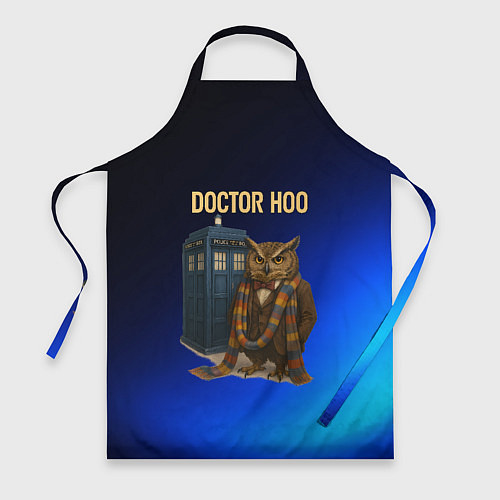 Фартук Doctor Hoo сова у телефонной будки / 3D-принт – фото 1