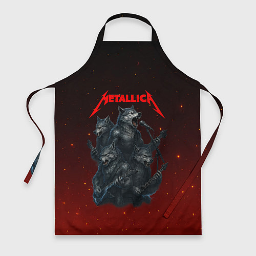 Фартук Metallica в виде волков / 3D-принт – фото 1