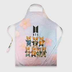 Фартук кулинарный Корги BTS, цвет: 3D-принт