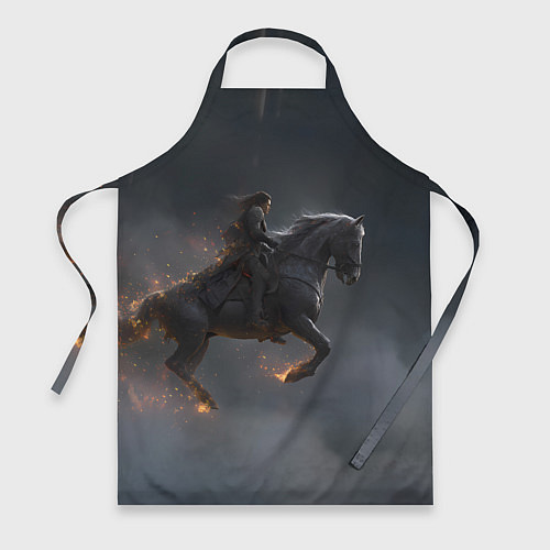 Фартук Летящая лошадь с искрами / 3D-принт – фото 1