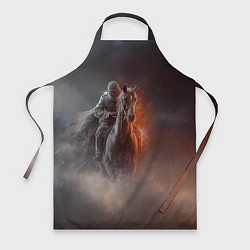 Фартук кулинарный Всадник на лошади из тумана, цвет: 3D-принт